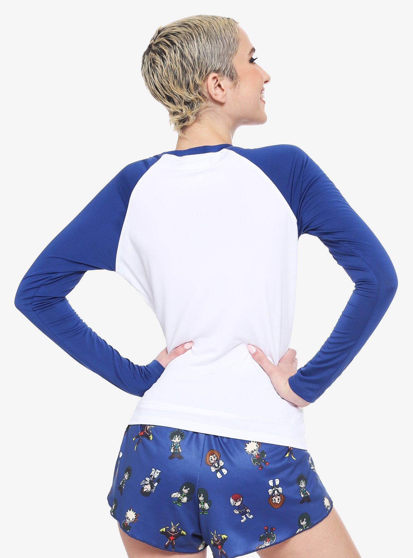 My Hero Academia Chibi Character Girls Rash Guard, MULTI, alternate