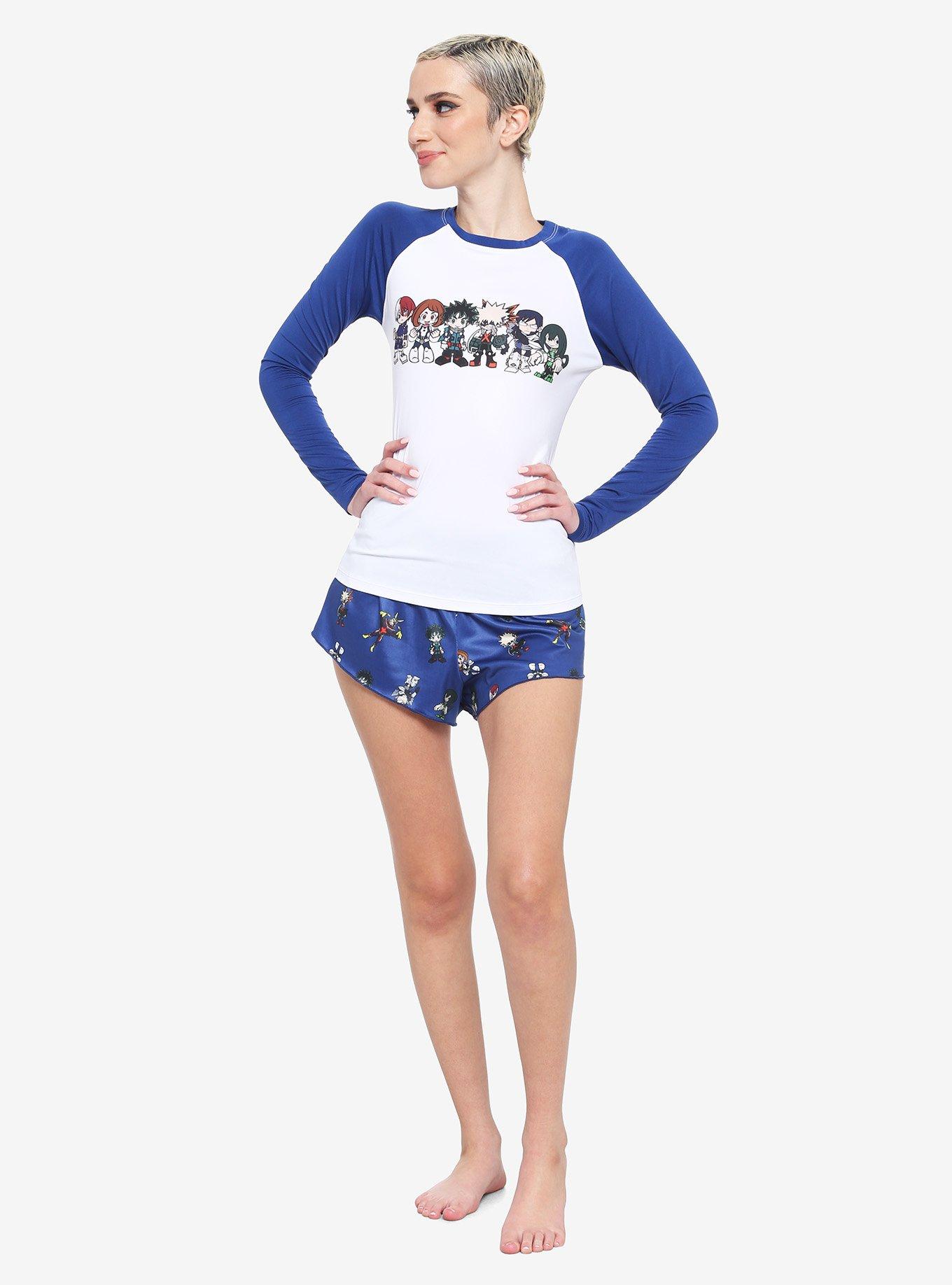 My Hero Academia Chibi Character Girls Rash Guard, MULTI, alternate