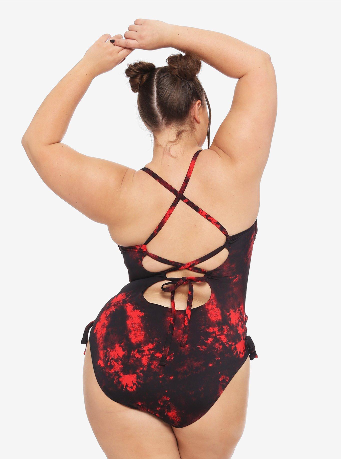 A Nightmare On Elm Street Freddy Glove Swimsuit Plus Size, BLACK, alternate