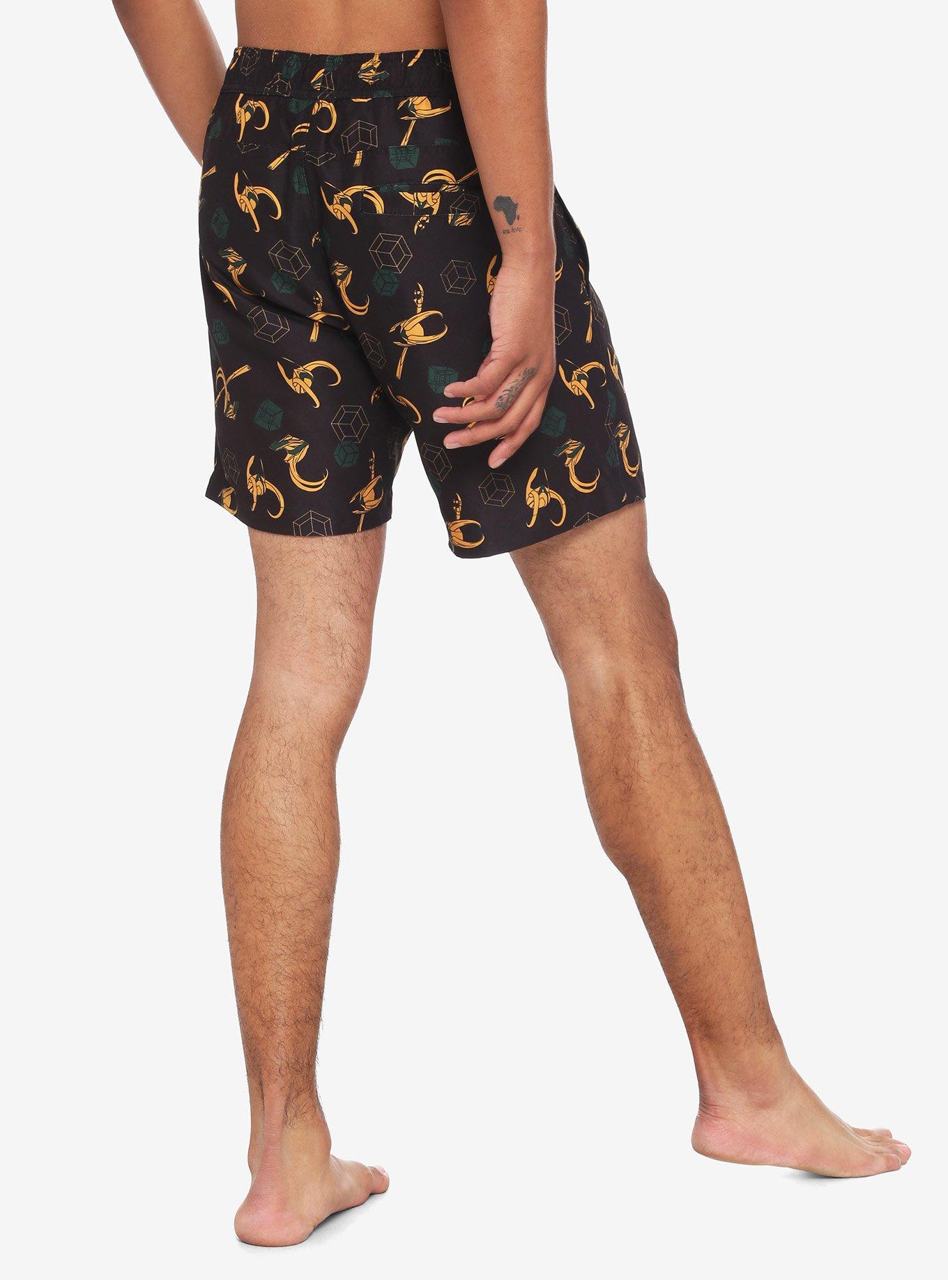 Marvel Loki Helmet Swim Trunks, MULTI, alternate