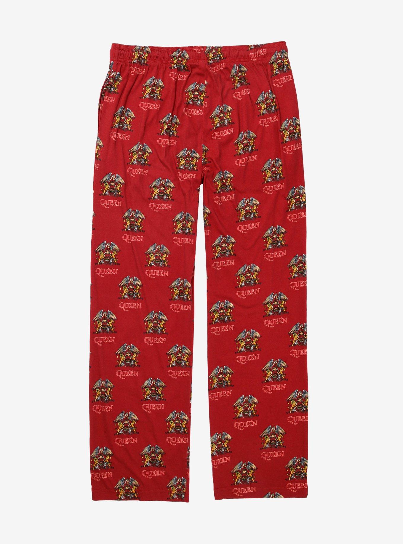 Queen Logo Pajama Pants, RED, alternate