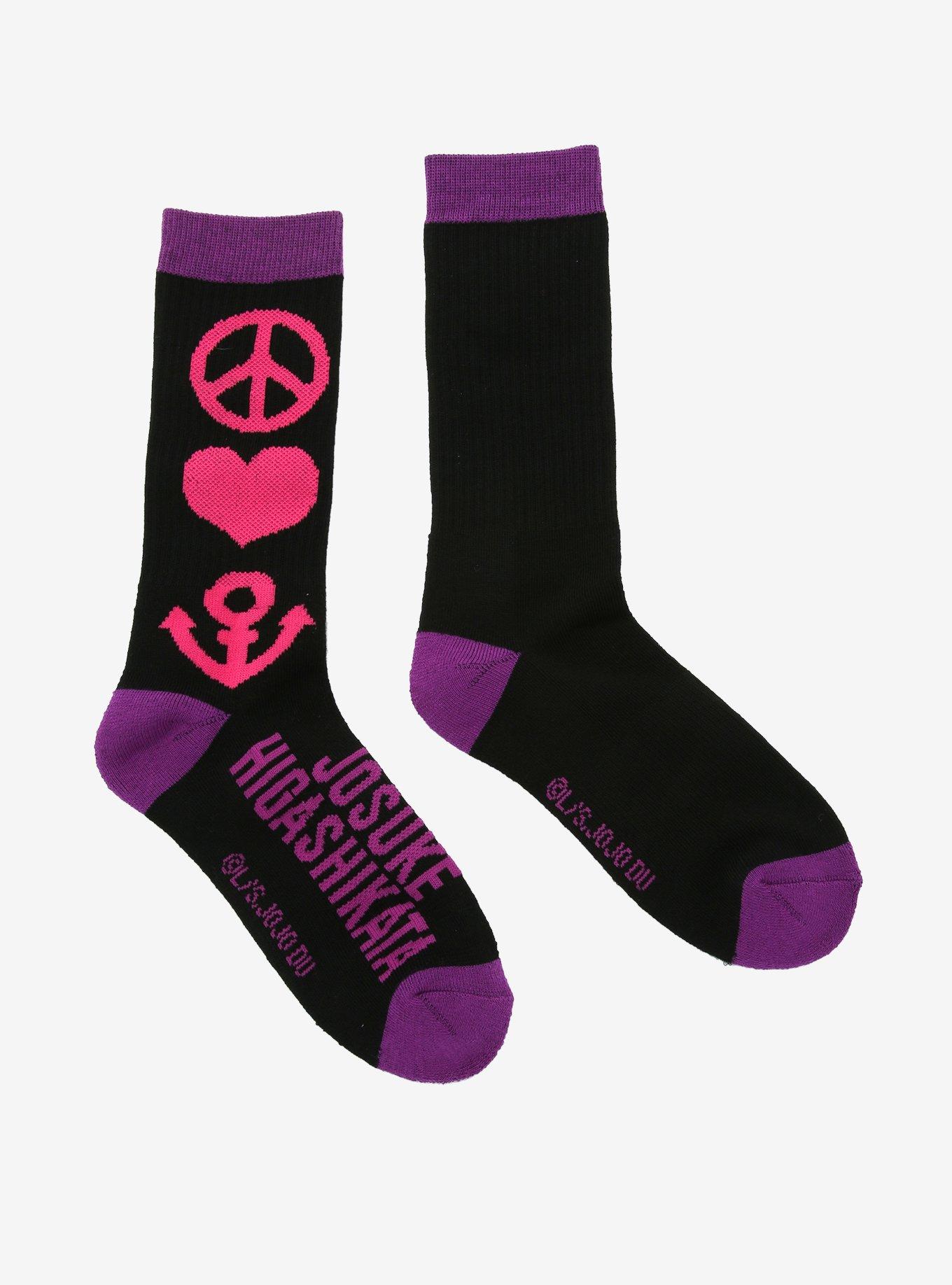 JoJo's Bizarre Adventure Josuke Symbol Crew Socks, , alternate