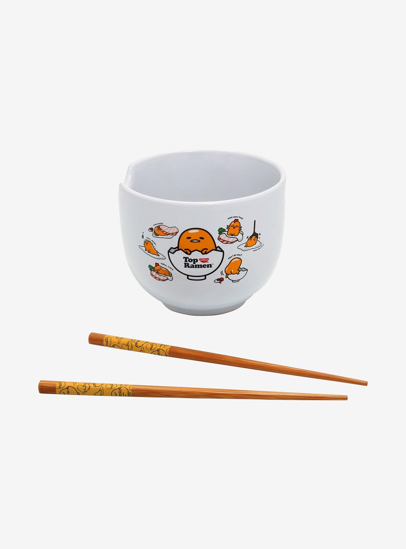 Nissin Top Ramen X Gudetama Ramen Bowl & Chopsticks, , alternate