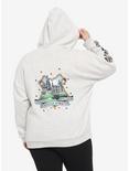 Harry Potter Animal Silhouettes Lace-Up Hoodie Plus Size, MULTI, alternate
