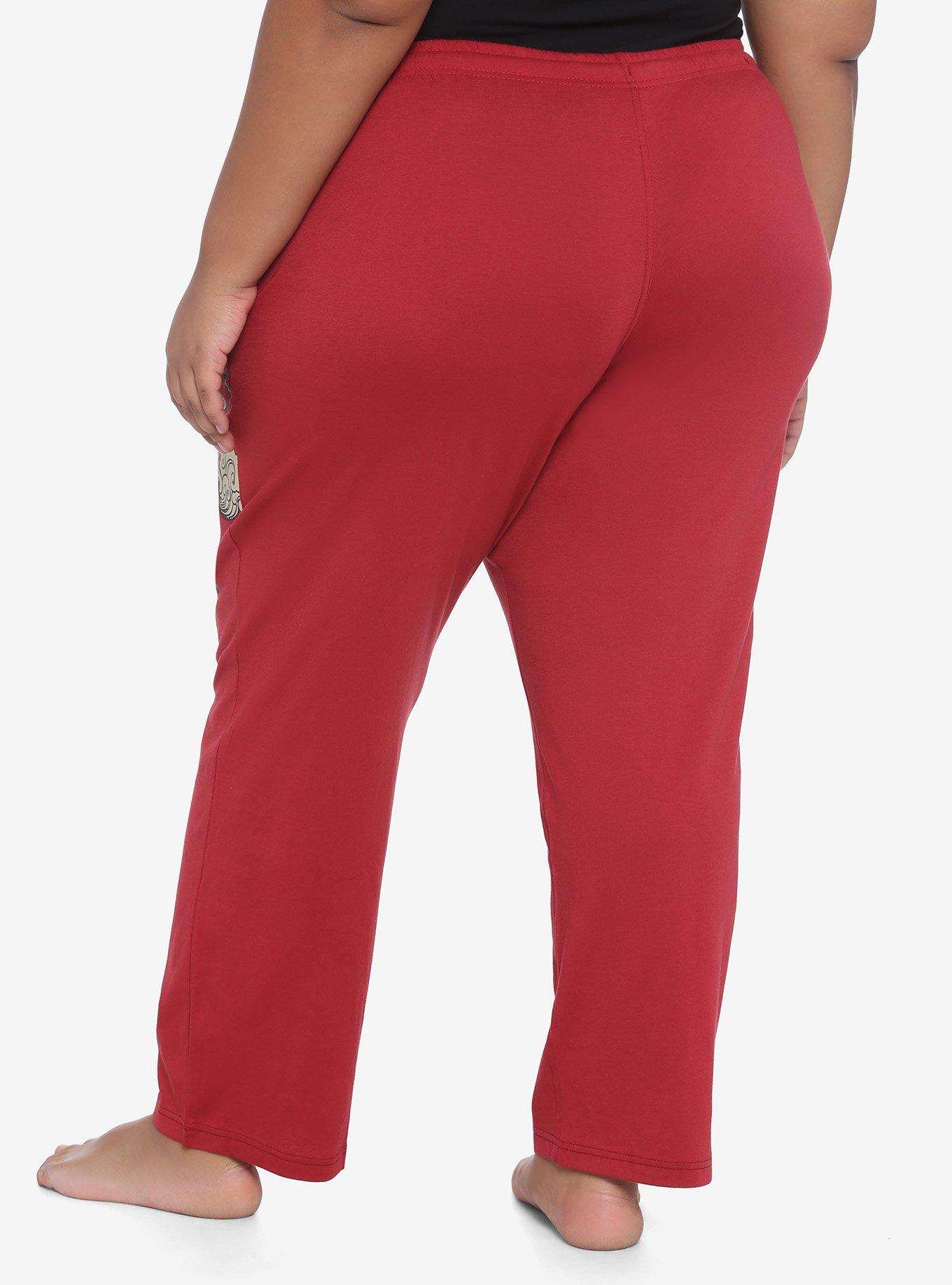 Disney Mulan Mushu Girls Pajama Pants Plus Size, RED, alternate