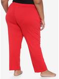 Disney Winnie The Pooh Hunny Red Girls Pajama Pants Plus Size, RED, alternate