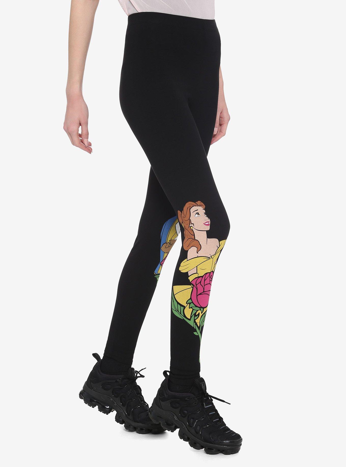 Disney Beauty And The Beast Rose Leggings, MULTI, alternate