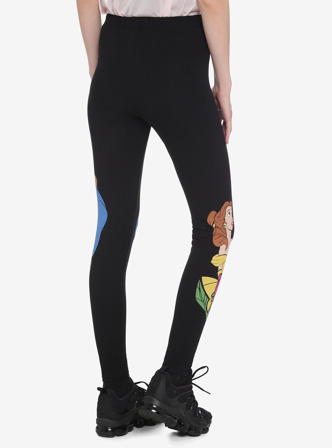 Disney Beauty And The Beast Rose Leggings, MULTI, alternate