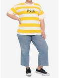 Disney Winnie The Pooh Logo Stripe T-Shirt Plus Size, MULTI, alternate