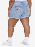 Disney Winnie The Pooh Embroidered Mom Shorts Plus Size, MULTI, alternate