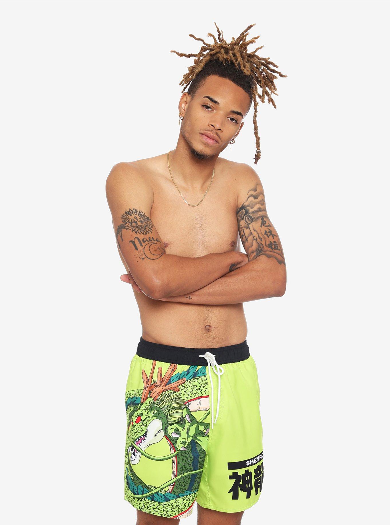 Dragon Ball Z Shenron Neon Swim Trunks, MULTI, alternate