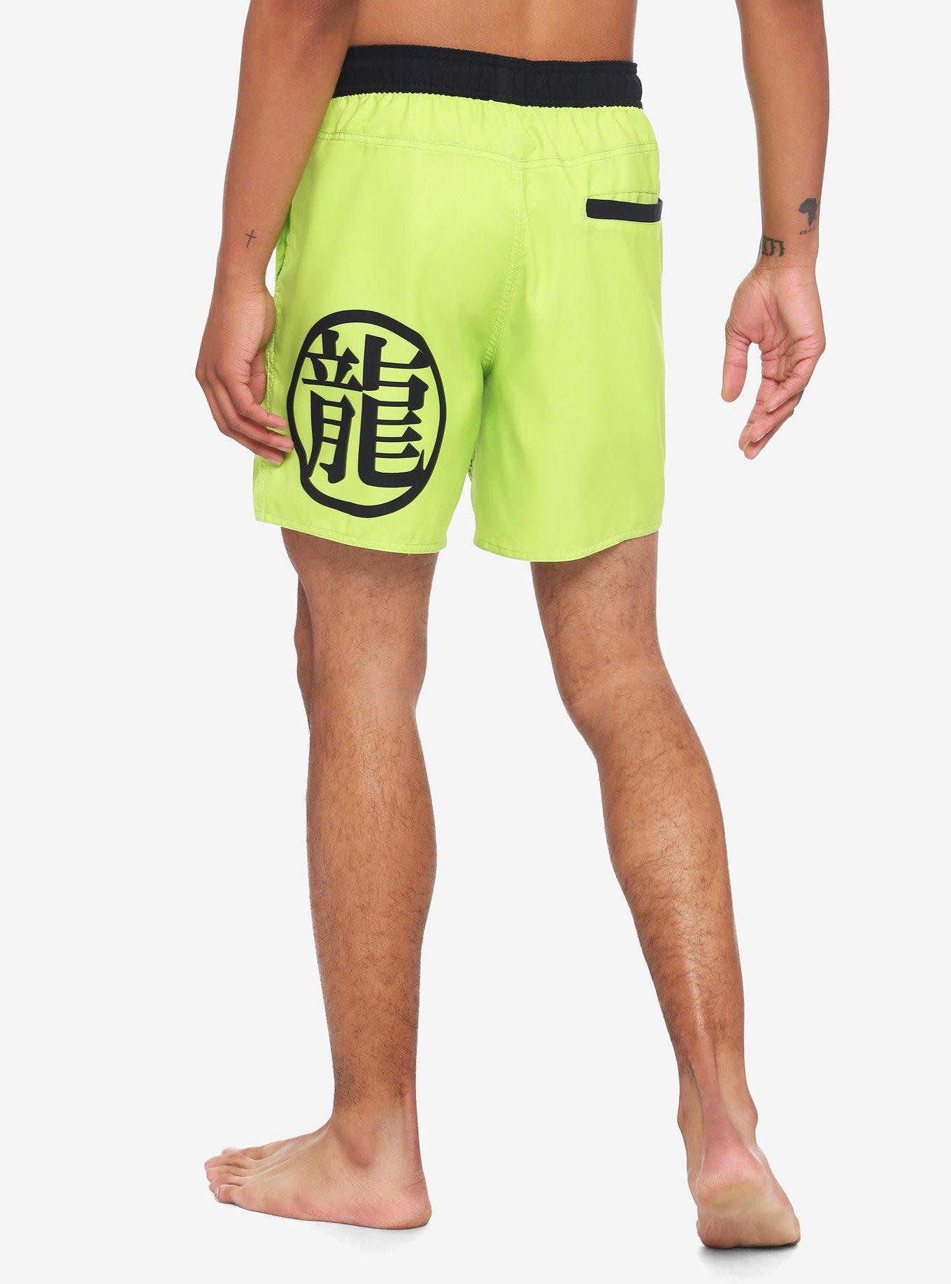 Dragon Ball Z Shenron Neon Swim Trunks, MULTI, alternate