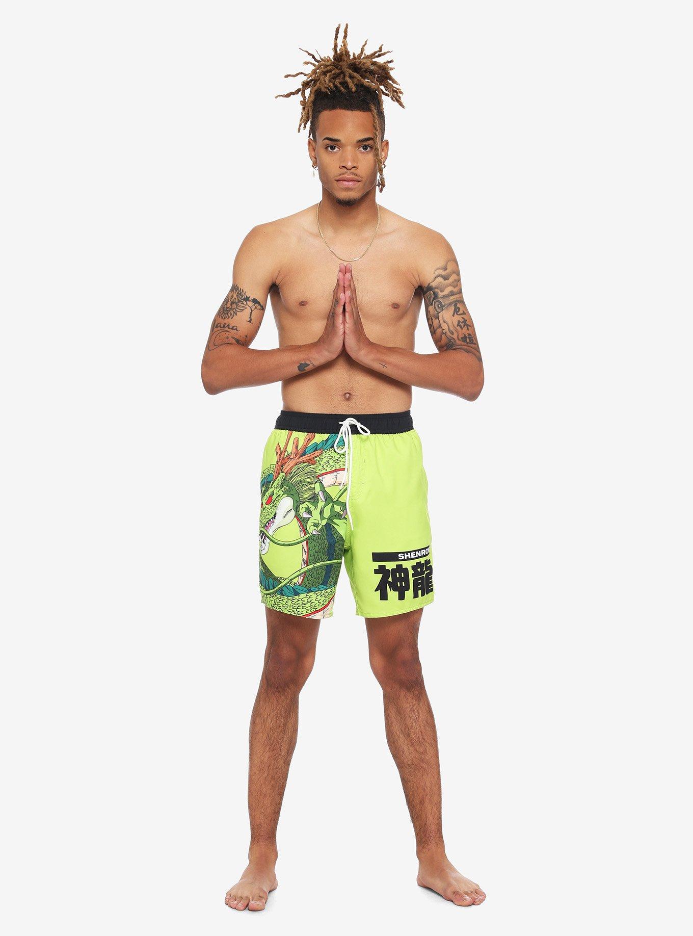 Dragon Ball Z Shenron Neon Swim Trunks, MULTI, alternate