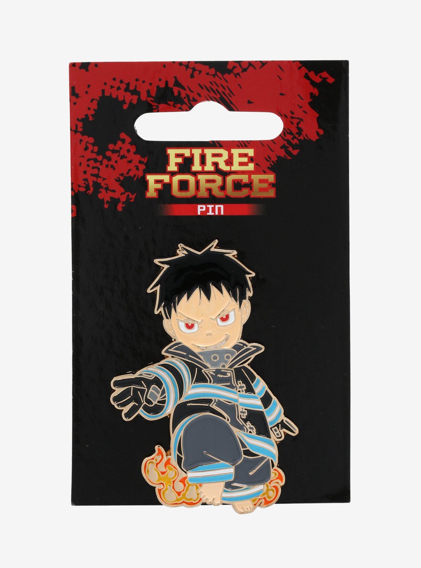 Fire Force Shinra Kusakabe Chibi Enamel Pin, , alternate