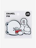 LINE FRIENDS BROWN & FRIENDS BROWN & SALLY Phone Enamel Pin - BoxLunch Exclusive, , alternate