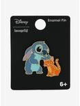 Loungefly Disney Lilo & Stitch Stitch with Cat Enamel Pin - BoxLunch Exclusive, , alternate