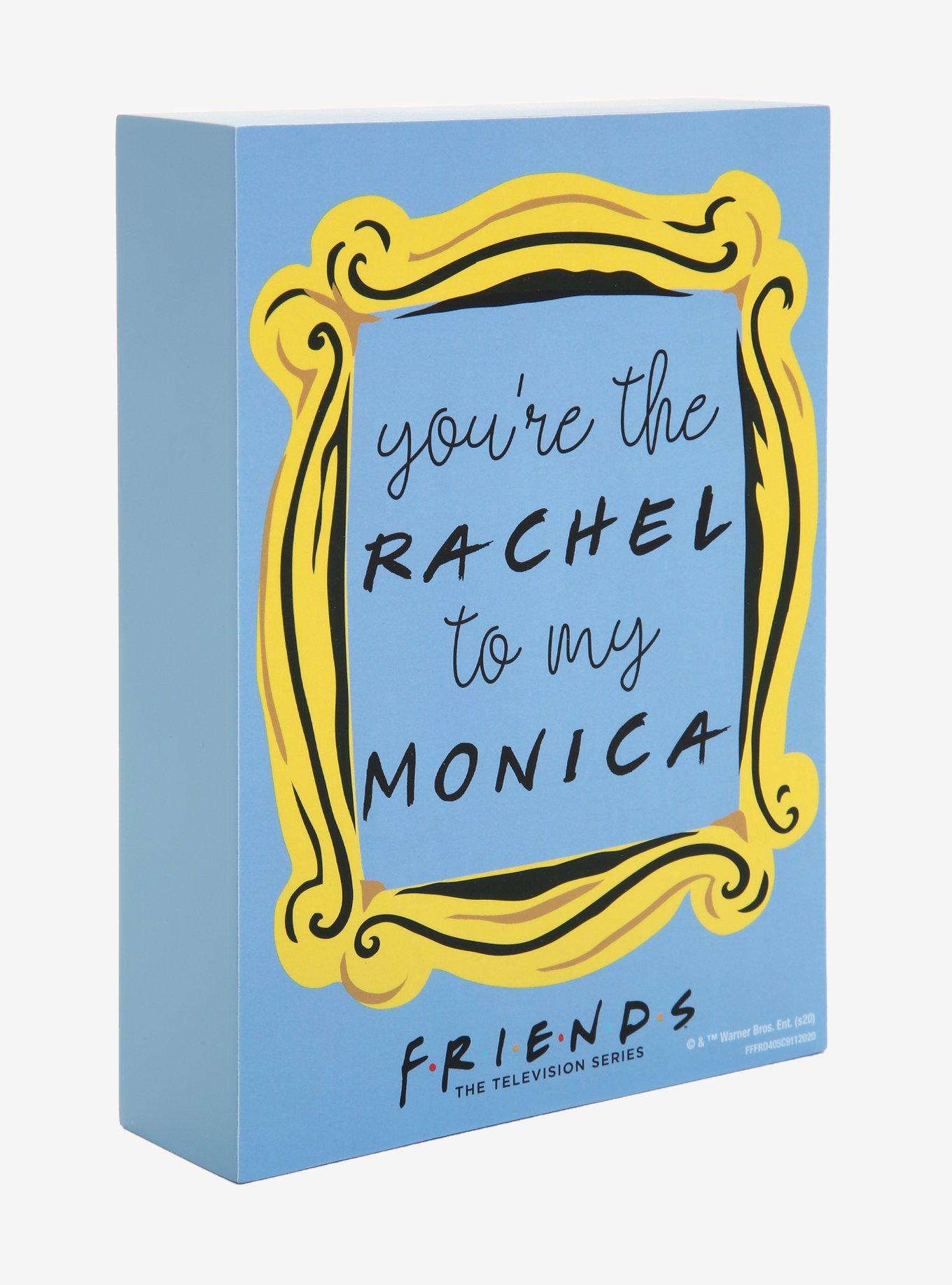 Friends Rachel Monica Wood Block Art, , alternate