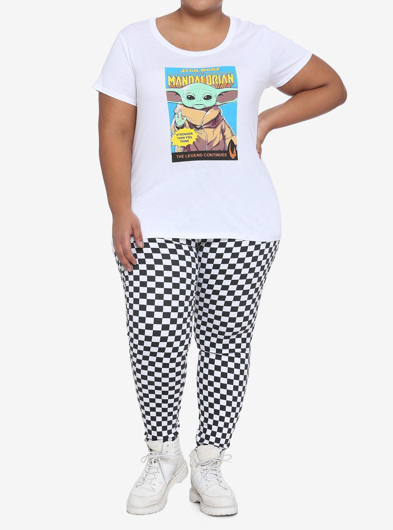 Star Wars The Mandalorian Comic Book Cover Girls Ringer T-Shirt Plus Size, MULTI, alternate