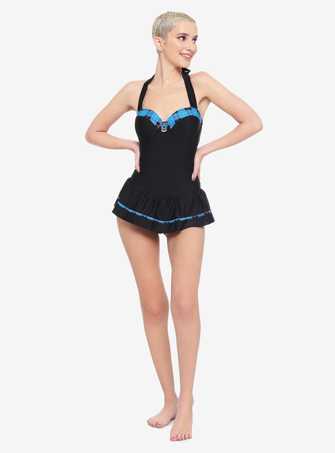 Harry Potter Ravenclaw Plaid Swimsuit, MULTI, alternate