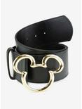 Buckle-Down Disney Mickey Mouse Gold Icon 1 1/2 Inch Belt, MULTI, alternate