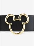 Buckle-Down Disney Mickey Mouse Gold Icon 1 1/2 Inch Belt, MULTI, alternate