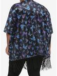 Velvet Butterfly Kimono Plus Size, BLACK, alternate