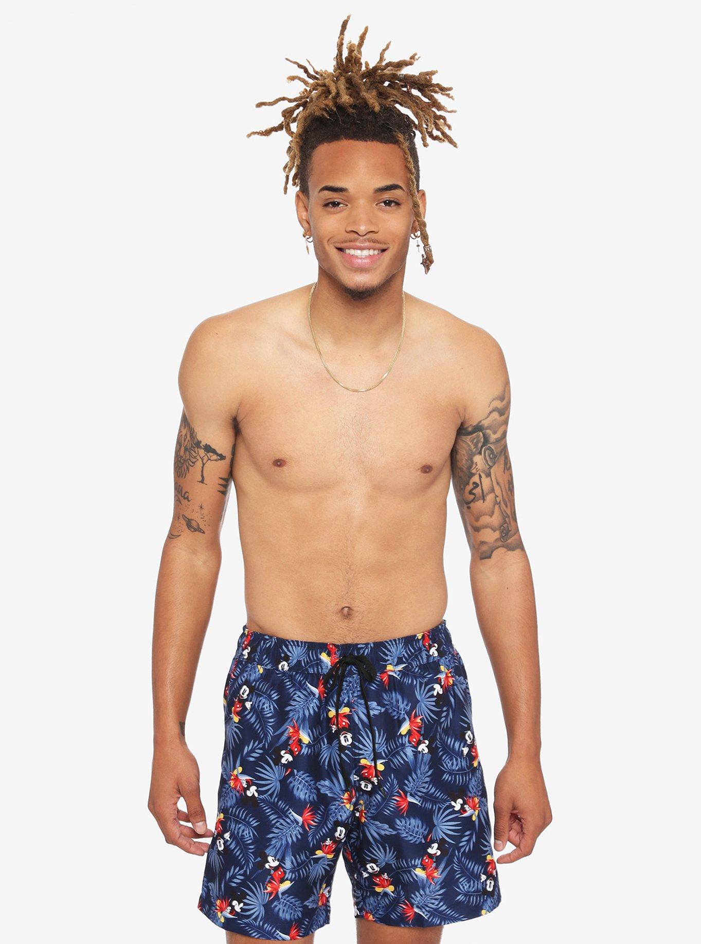 Disney Mickey Mouse Tropical Swim Trunks, MULTI, alternate