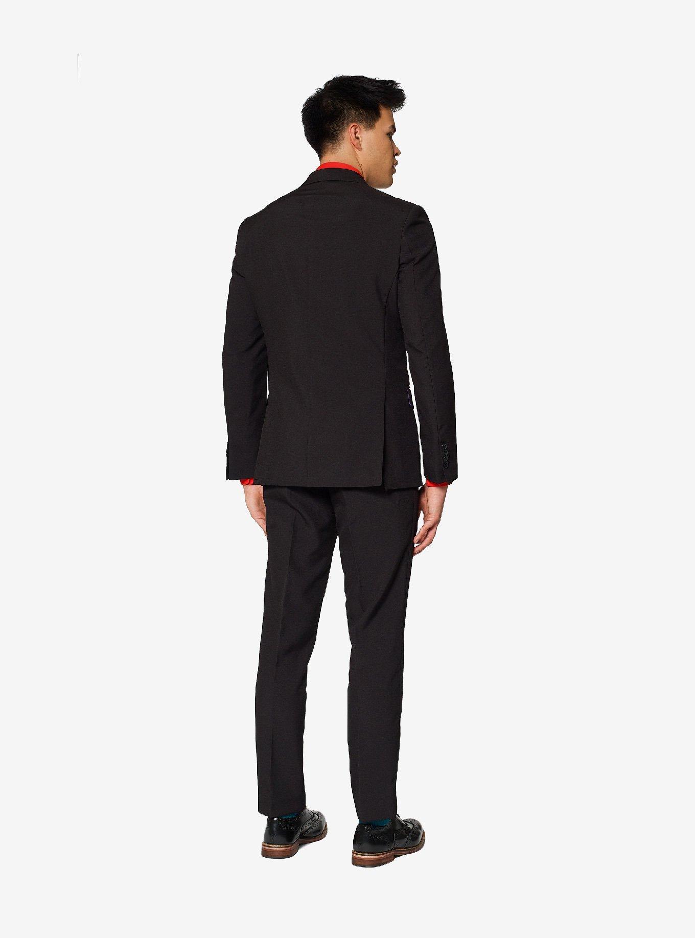 Opposuits Men's Black Knight Solid Color Suit, , hi-res