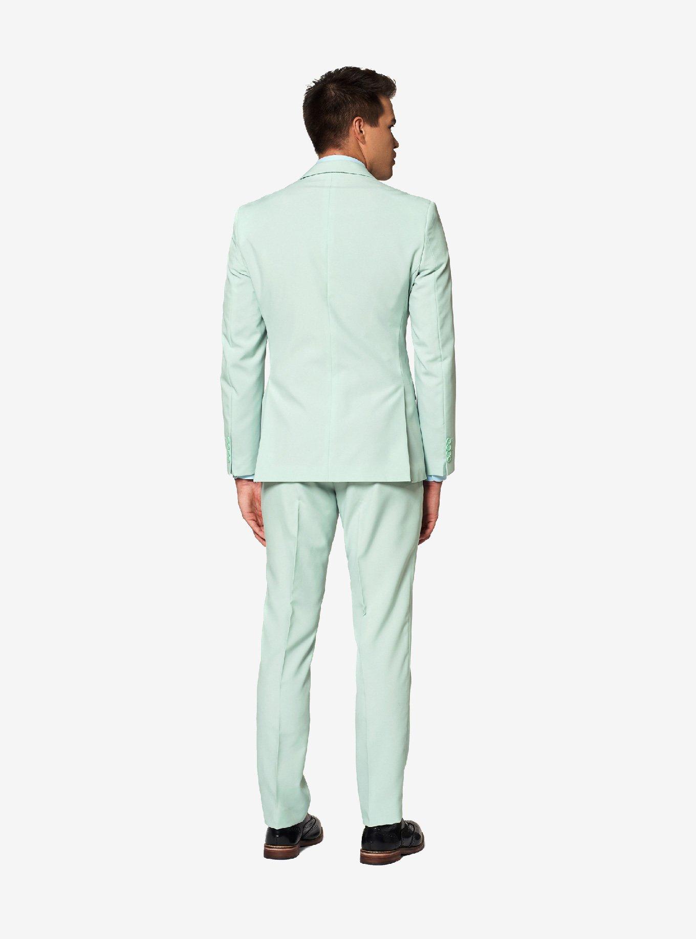 Opposuits Men's Magic Mint Solid Color Suit, MINT GREEN, alternate