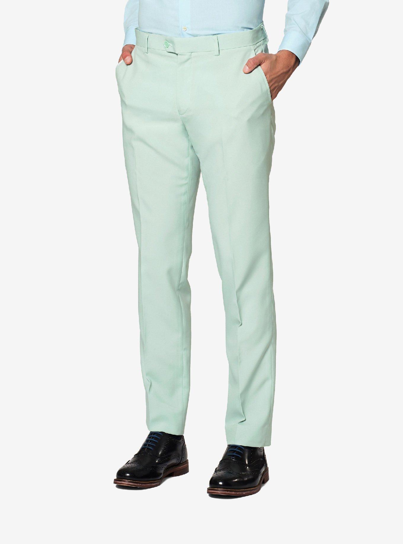 Opposuits Men's Magic Mint Solid Color Suit, MINT GREEN, alternate