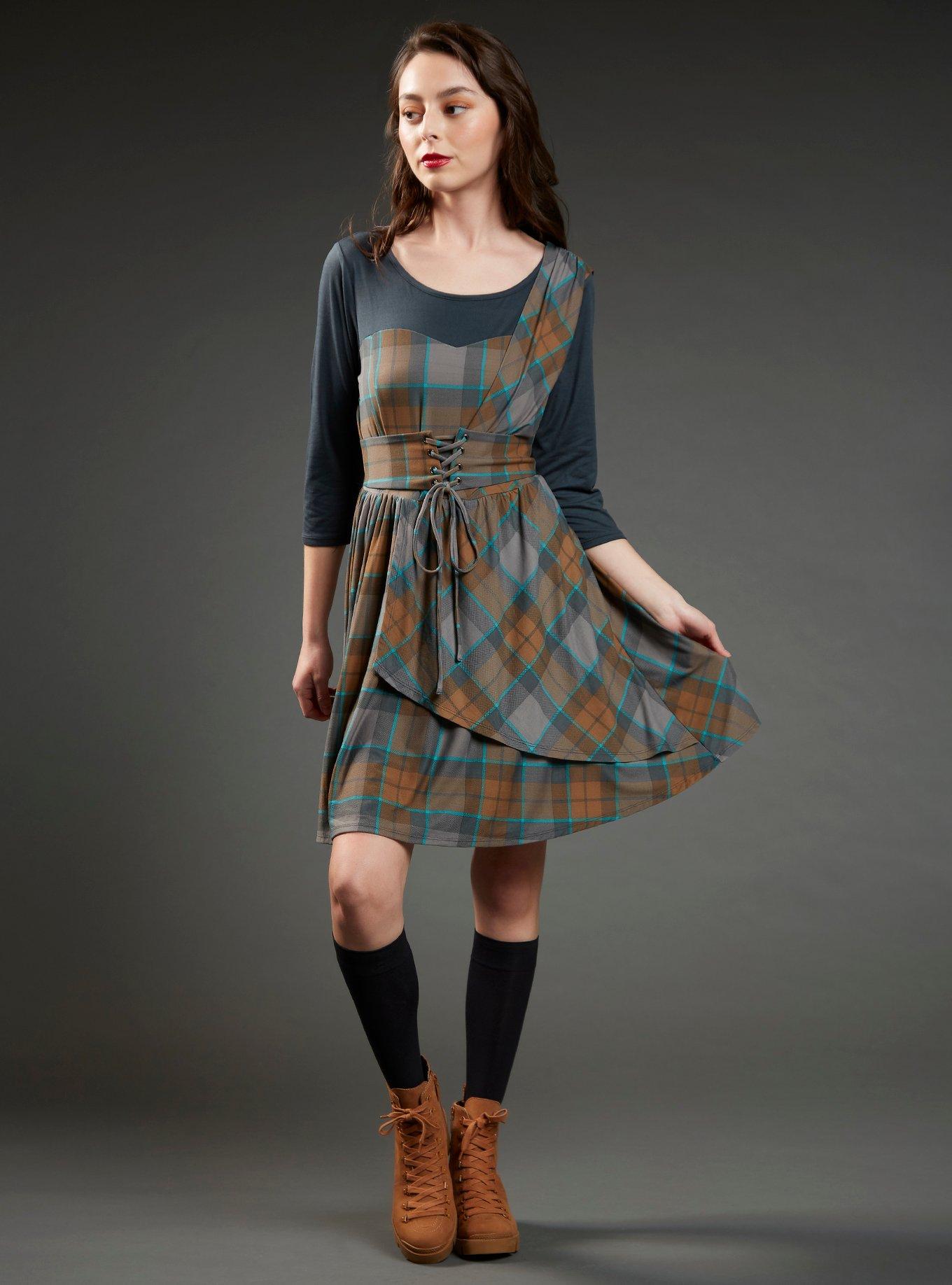 Outlander MacKenzie Tartan Cinch Dress, MULTI, alternate