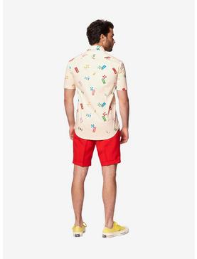 Opposuits Men's Beach Life Sand Summer Button-Up Shirt, , hi-res
