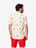 Opposuits Men's Beach Life Sand Summer Button-Up Shirt, SAND, alternate
