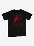 Cardi B Wap Movie Poster T-Shirt, BLACK, alternate