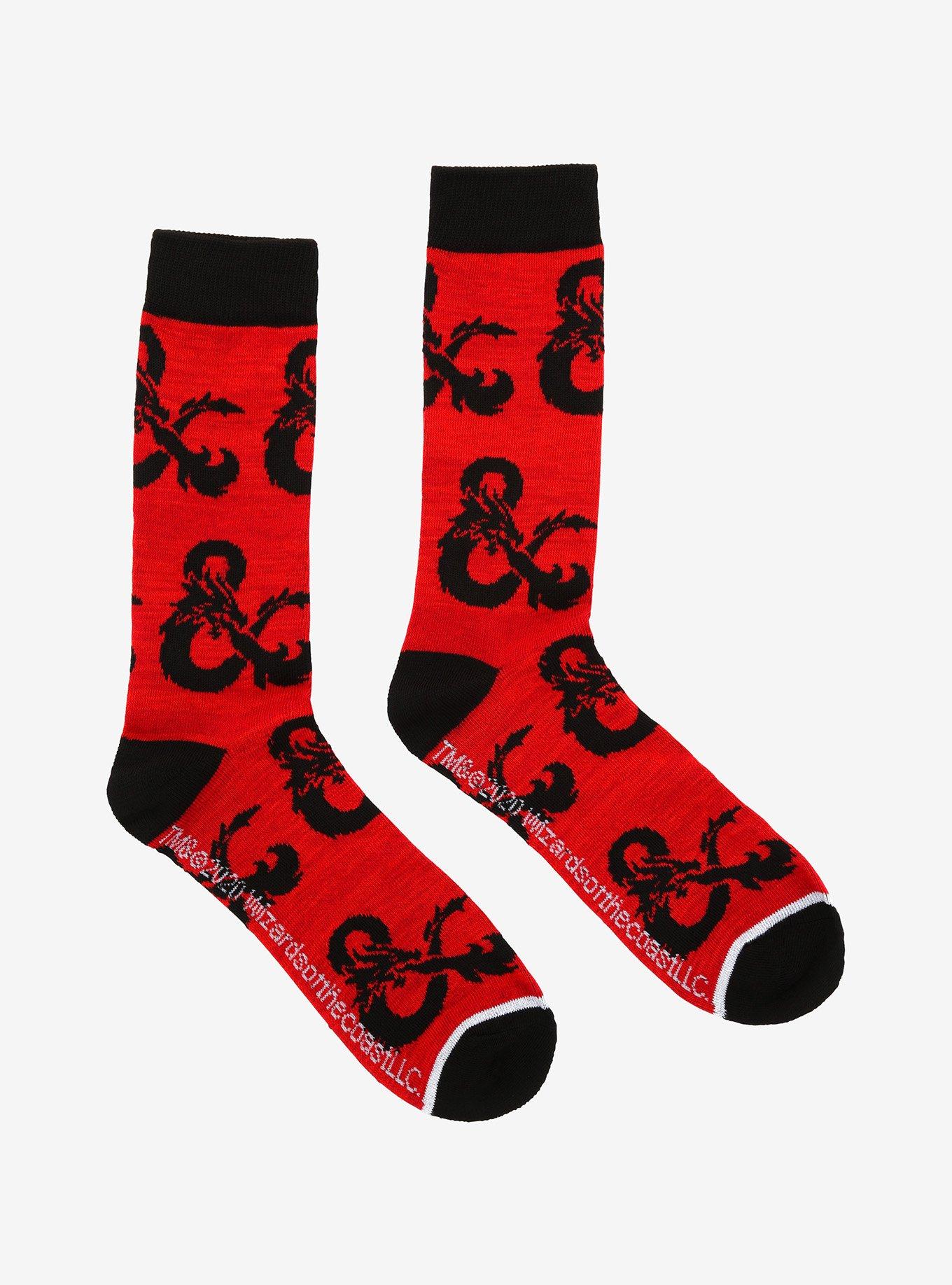 Dungeons & Dragons Ampersand Logo Crew Socks, , alternate