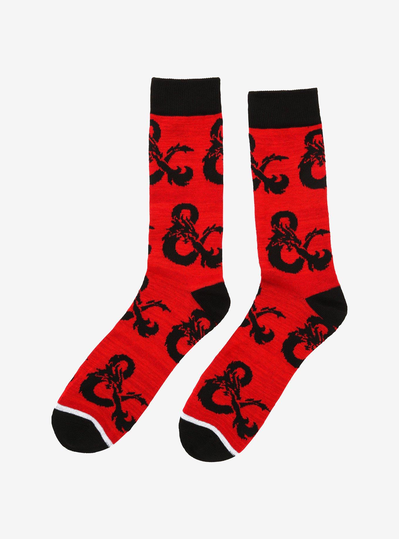 Dungeons & Dragons Ampersand Logo Crew Socks, , alternate
