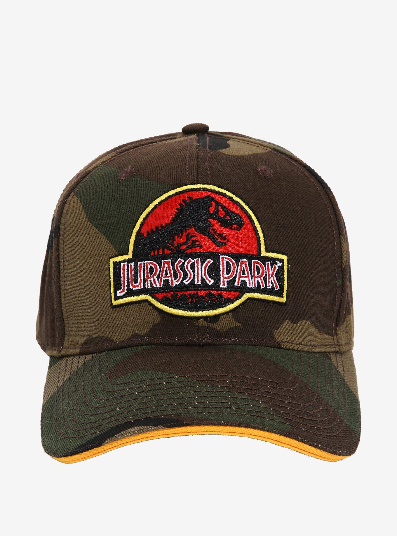 Jurassic Park Camo Snapback Hat, , alternate