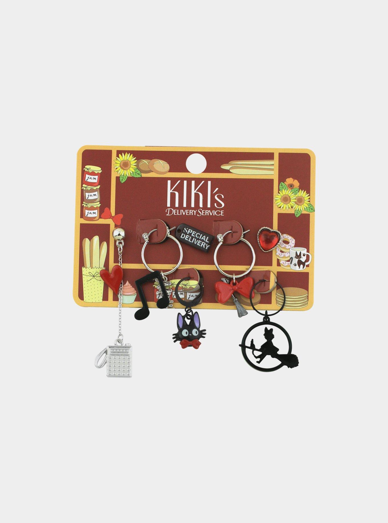 Studio Ghibli Kiki's Delivery Service Miss Witch Mismatch Earring Set, , alternate