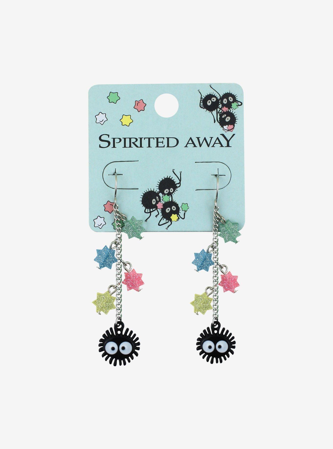 Studio Ghibli Spirited Away Soot Sprites & Candy Stars Drop Earrings, , alternate