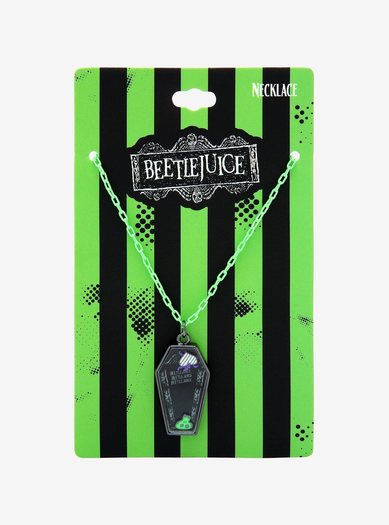 Beetlejuice Coffin Shaker Pendant Necklace, , alternate