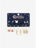 Sailor Moon Compact & Keys Hoop & Stud Earring Set, , alternate