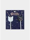 Sailor Moon Luna & Artemis Sparkle Lollipop Best Friend Necklace Set, , alternate