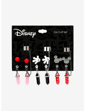 Disney Mickey Mouse Crystal Cuff Earring Set, , hi-res