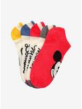 Disney Mickey Mouse Goofy Donald No-Show Socks 5 Pair, , alternate