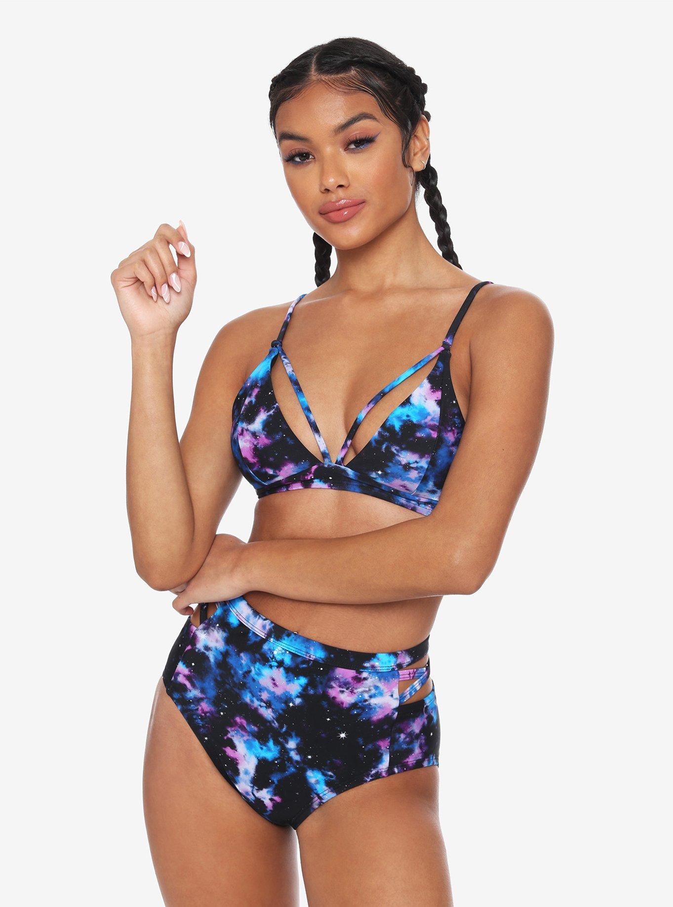 Galaxy Strappy Swim Top, MULTI, alternate