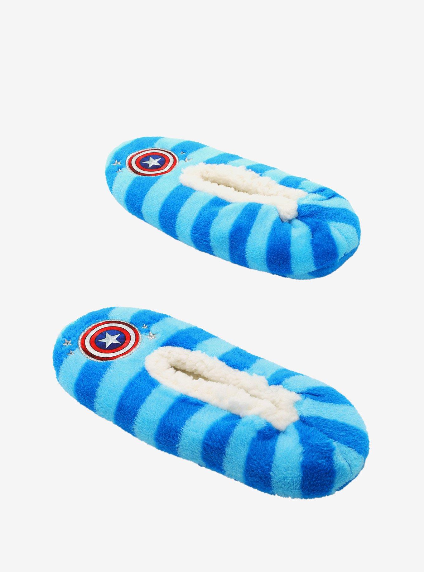 Marvel Captain America Stripe Cozy Slippers, , alternate