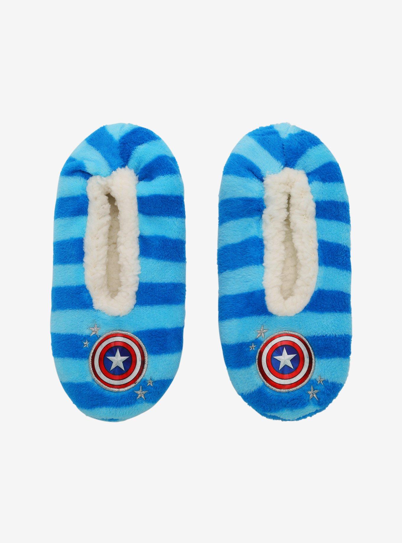 Marvel Captain America Stripe Cozy Slippers, , alternate