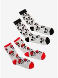 Disney Mickey Mouse & Minnie Mouse His & Hers Crew Sock Set, , alternate