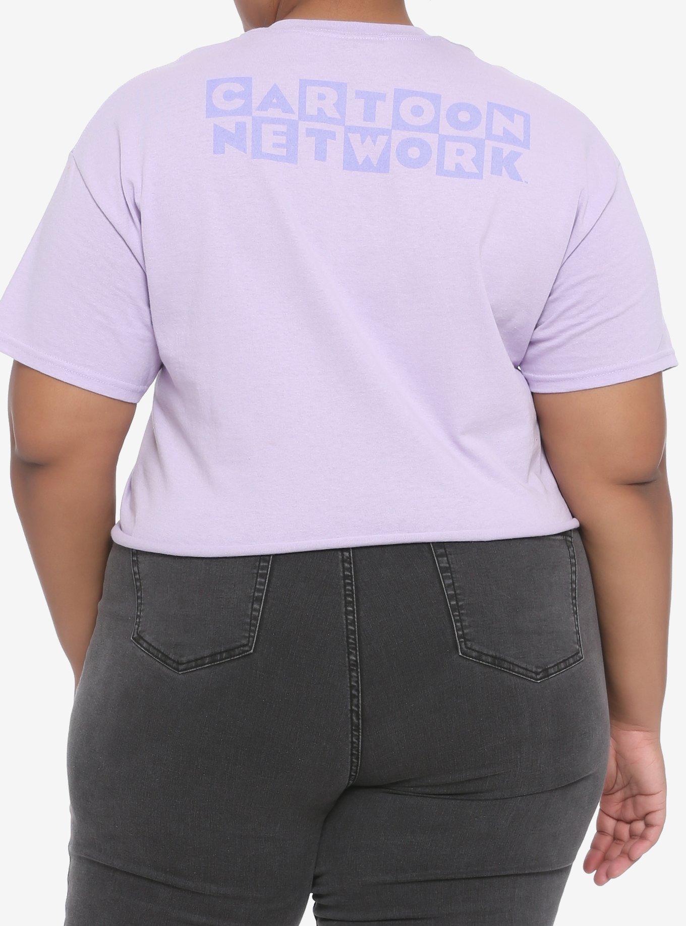 Cartoon Network Pastel Characters Girls Crop T-Shirt Plus Size, MULTI, alternate