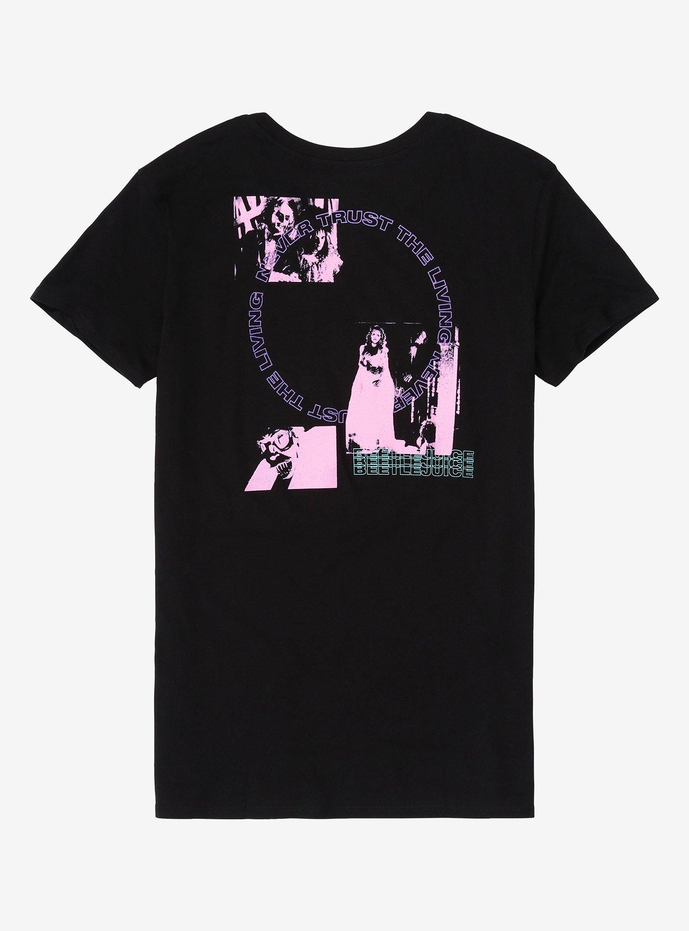 Beetlejuice Pink & Purple Repeat Girls T-Shirt, PINK, alternate